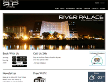 Tablet Screenshot of hotelriverpalace.com